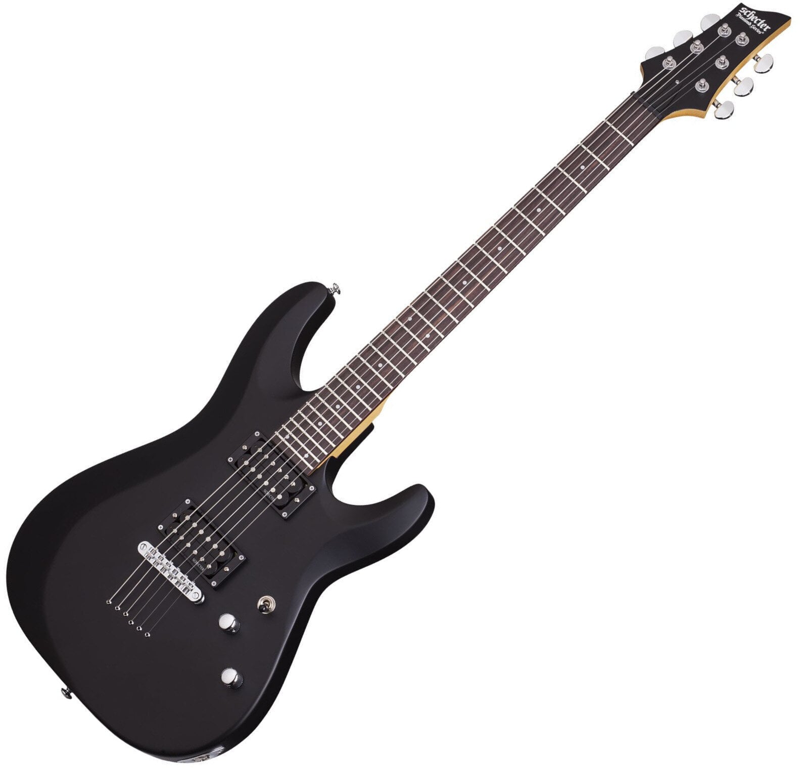 Electric guitar Schecter C-6 Deluxe Satin Black Electric guitar