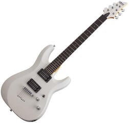 E-Gitarre Schecter C-6 Deluxe Satin White E-Gitarre