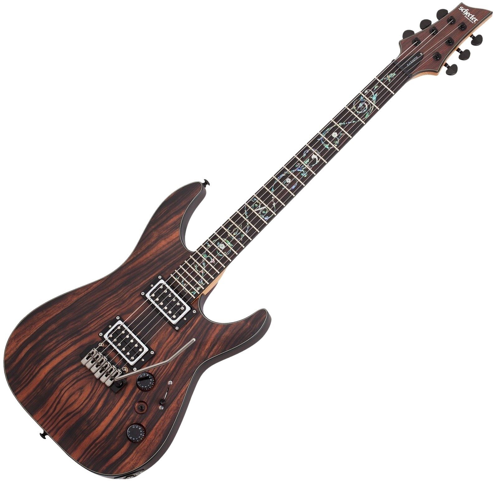 Elektromos gitár Schecter C-1 Exotic Ebony NS Natural Satin Elektromos gitár
