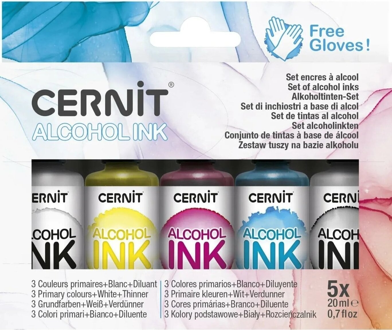 Blekk Cernit Assortment Alcohol Ink Primary Colors