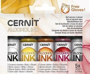 Ink Cernit CEASS007C Set of Alcohol Ink Warm Colors 5 x 20 ml 5 pcs