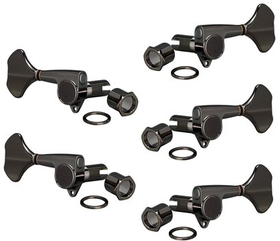 Klucze do strojenia gitary basowej Gotoh GB707-5 CK 3L/2R Cosmo Black Klucze do strojenia gitary basowej - 1
