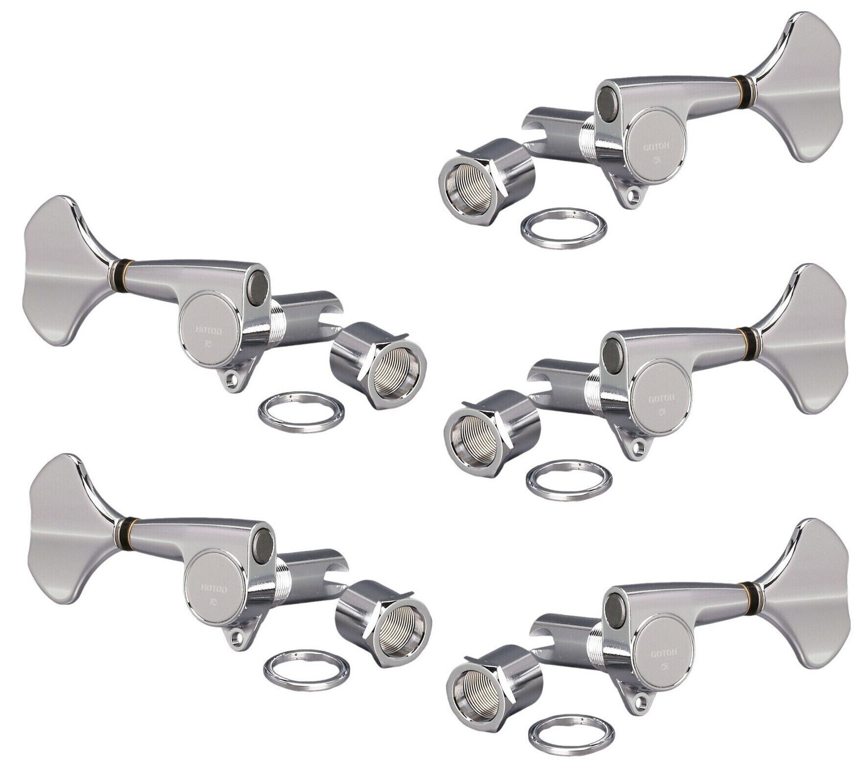 Тунинг част за бас китара Gotoh GB707-5 C 3L/2R Chrome Тунинг част за бас китара