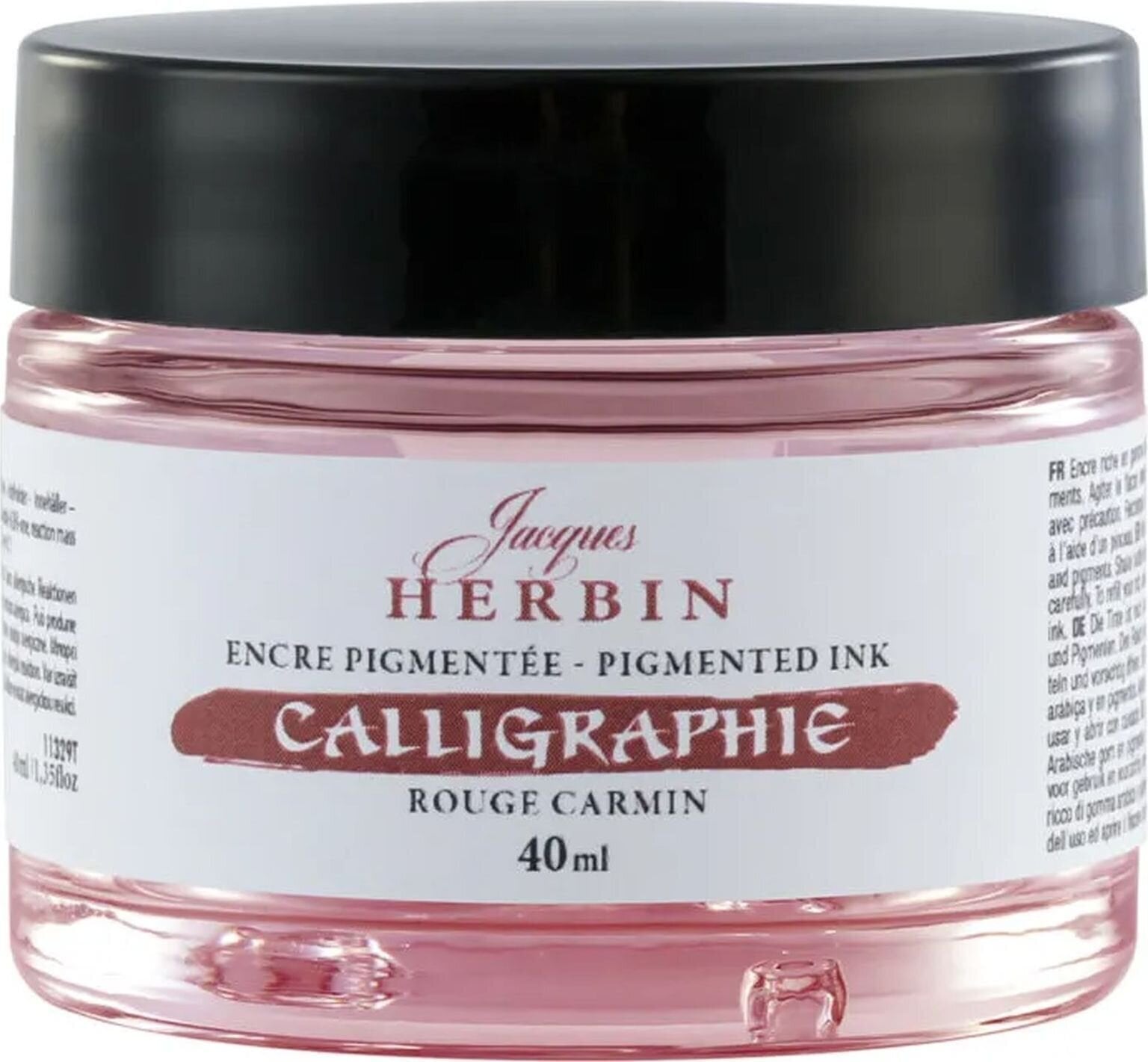 Atrament Jacques Herbin Calligraphy Kaligrafický tuš Carmine 40 ml 1 ks