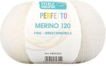 Fire de tricotat Mez Perfetto Merino 120 00100 Fire de tricotat
