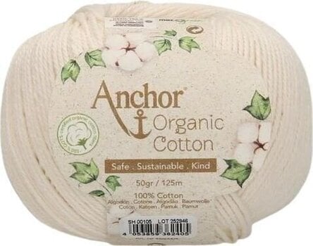 Pređa za pletenje Anchor Organic Cotton 00105 Pređa za pletenje - 1