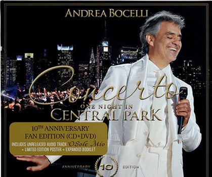 Glazbene CD Andrea Bocelli - Concerto: One Night in Central Park (Anniversary Edition) (CD + DVD) - 1