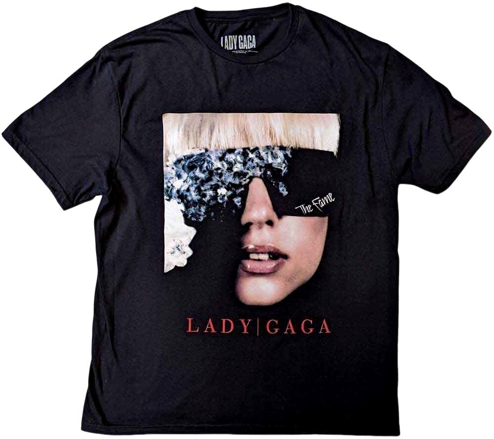 T-Shirt Lady Gaga The Fame Photo Black M T-Shirt