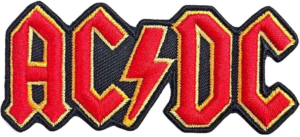 AC/DC Cut Out 3D Logo Nažehlovačka