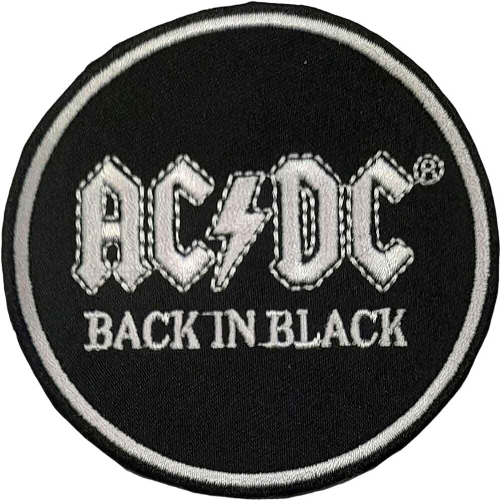 AC/DC Back In Black Circle Nažehlovačka