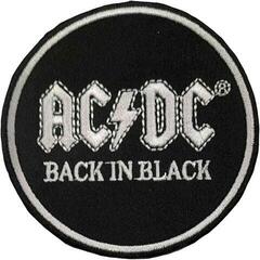 Кръпка / значка AC/DC Back In Black Circle Iron-On пластир