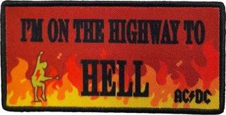 Кръпка / значка AC/DC Highway To Hell Flames Iron-On пластир