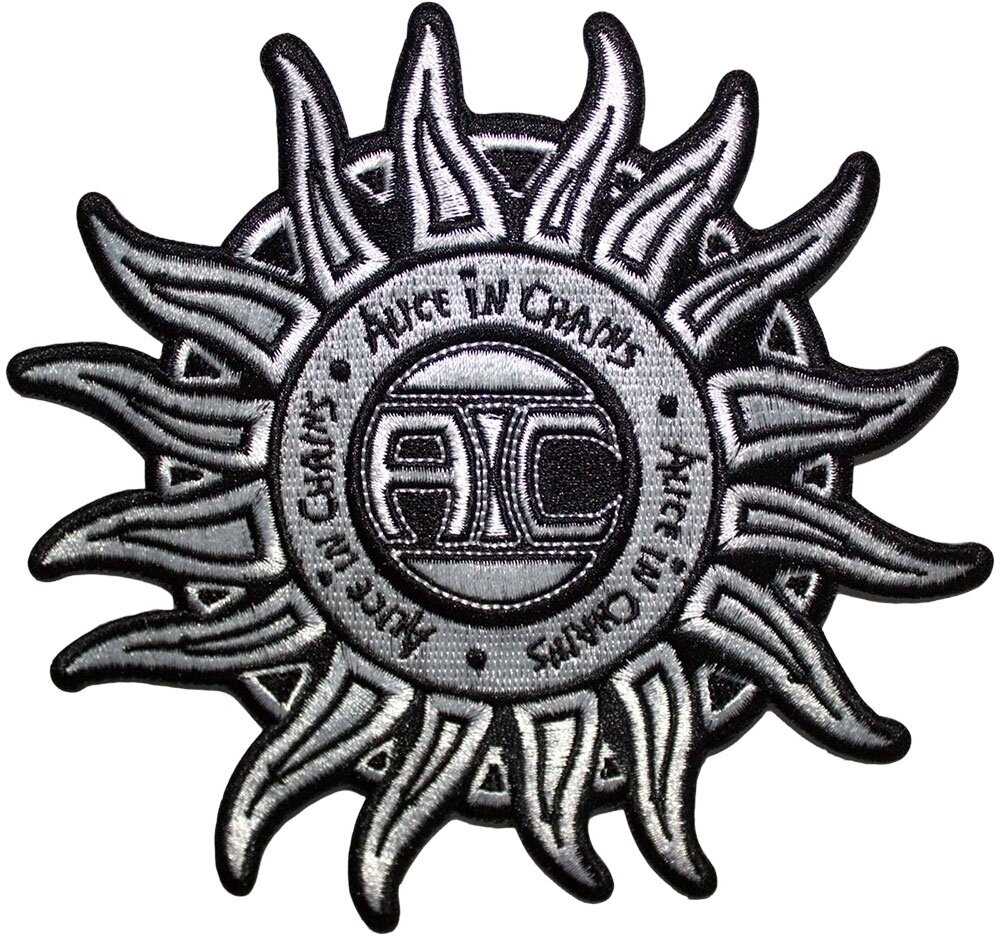 Alice In Chains Sun Logo B&W Nažehlovačka