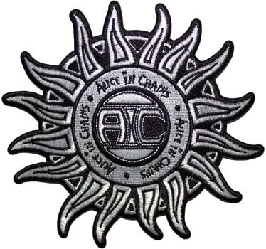 Parche / Insignia Alice In Chains Sun Logo B&W Parche termoadhesivo - 1