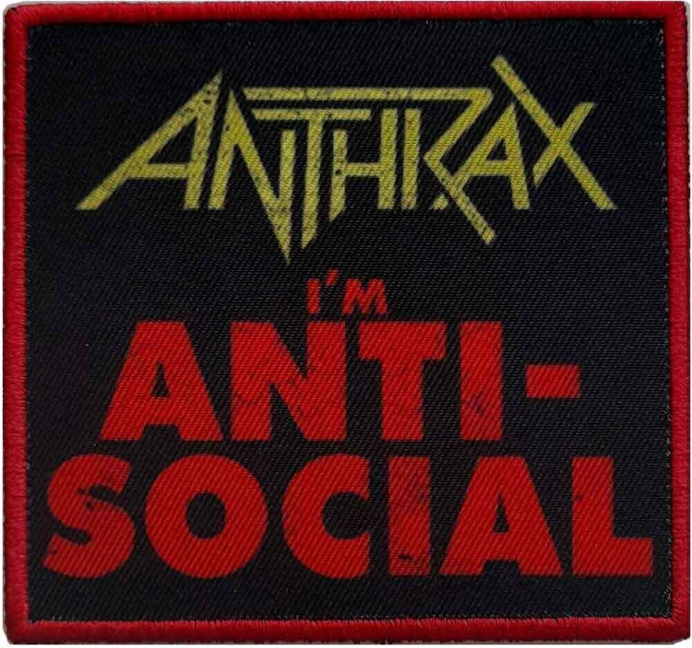 Кръпка / значка Anthrax Anti-Social Iron-On пластир