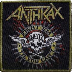 Кръпка / значка Anthrax Fight 'Em Iron-On пластир