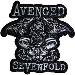 Кръпка / значка Avenged Sevenfold Deathbat Banner Cut-Out Iron-On пластир