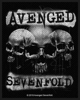 Закрпа / Значка Avenged Sevenfold 3 Skulls Закрпа за шивање - 1