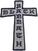 Toppa / Distintivo Black Sabbath Cross Toppa termoadesiva