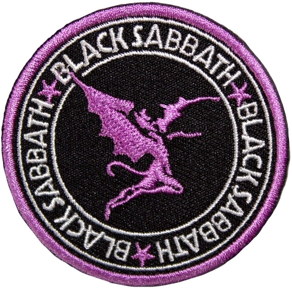 Patch / Badge Black Sabbath Daemon Circle Iron-On Patch