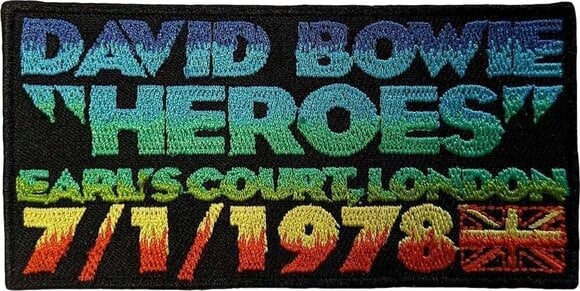 Plaaster / märk David Bowie Heroes Earls Court Triigitav plaaster - 1