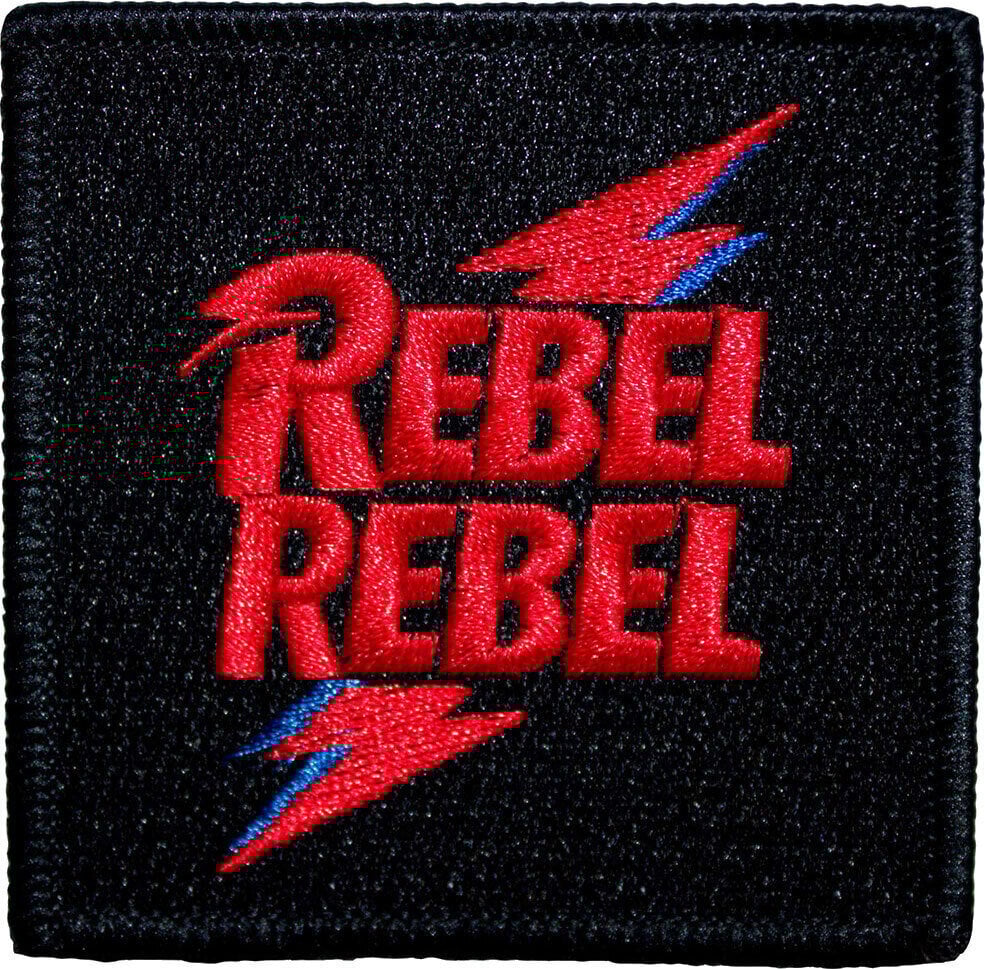 Закрпа / Значка David Bowie Rebel Rebel Pink & Blue Ирон-Он Патцх