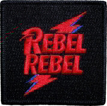 Закрпа / Значка David Bowie Rebel Rebel Pink & Blue Ирон-Он Патцх - 1