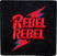 Закрпа / Значка David Bowie Rebel Rebel Pink & Blue Ирон-Он Патцх