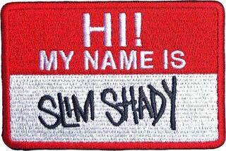 Naszywka / Odznaka Eminem Slim Shady Name Badge Naszywka do prasowania