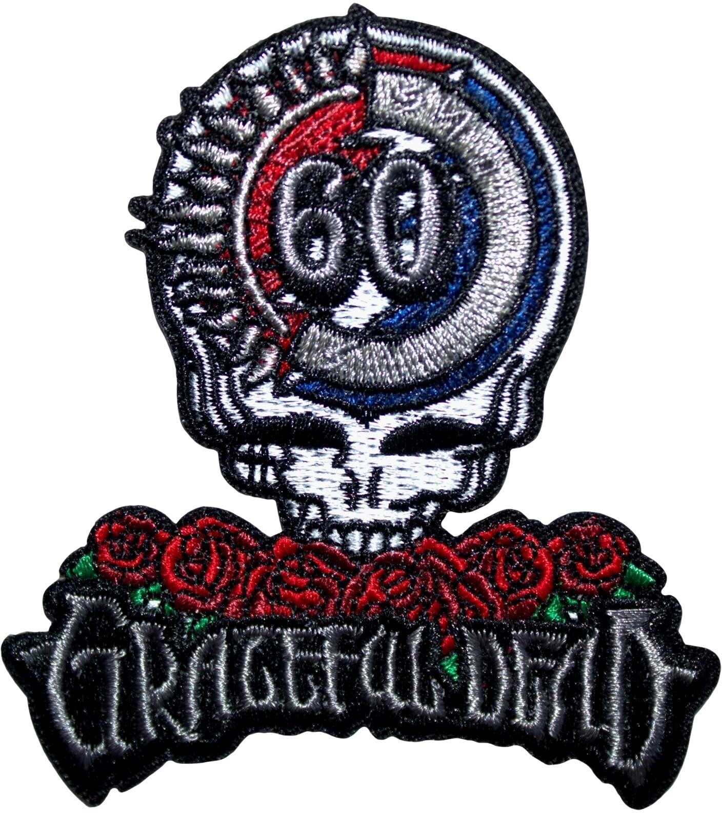 Patch / Badge Grateful Dead 60th Anniversary Skull & Logo Iron-On Patch