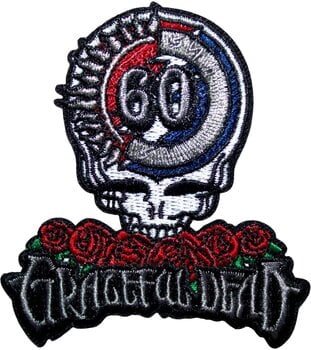 Patch / Badge Grateful Dead 60th Anniversary Skull & Logo Iron-On Patch - 1