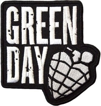 Patch / Badge Green Day Stacked Logo & Grenade Iron-On Patch - 1