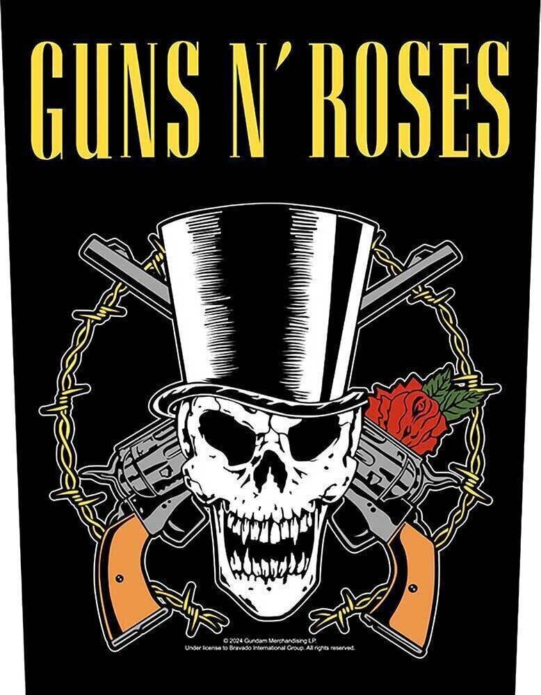 Кръпка / значка Guns N' Roses Skull & Guns Кръпка за пришиване