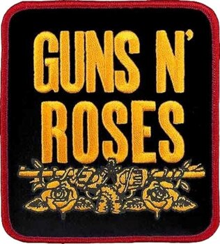 Кръпка / значка Guns N' Roses Stacked Iron-On пластир Black - 1