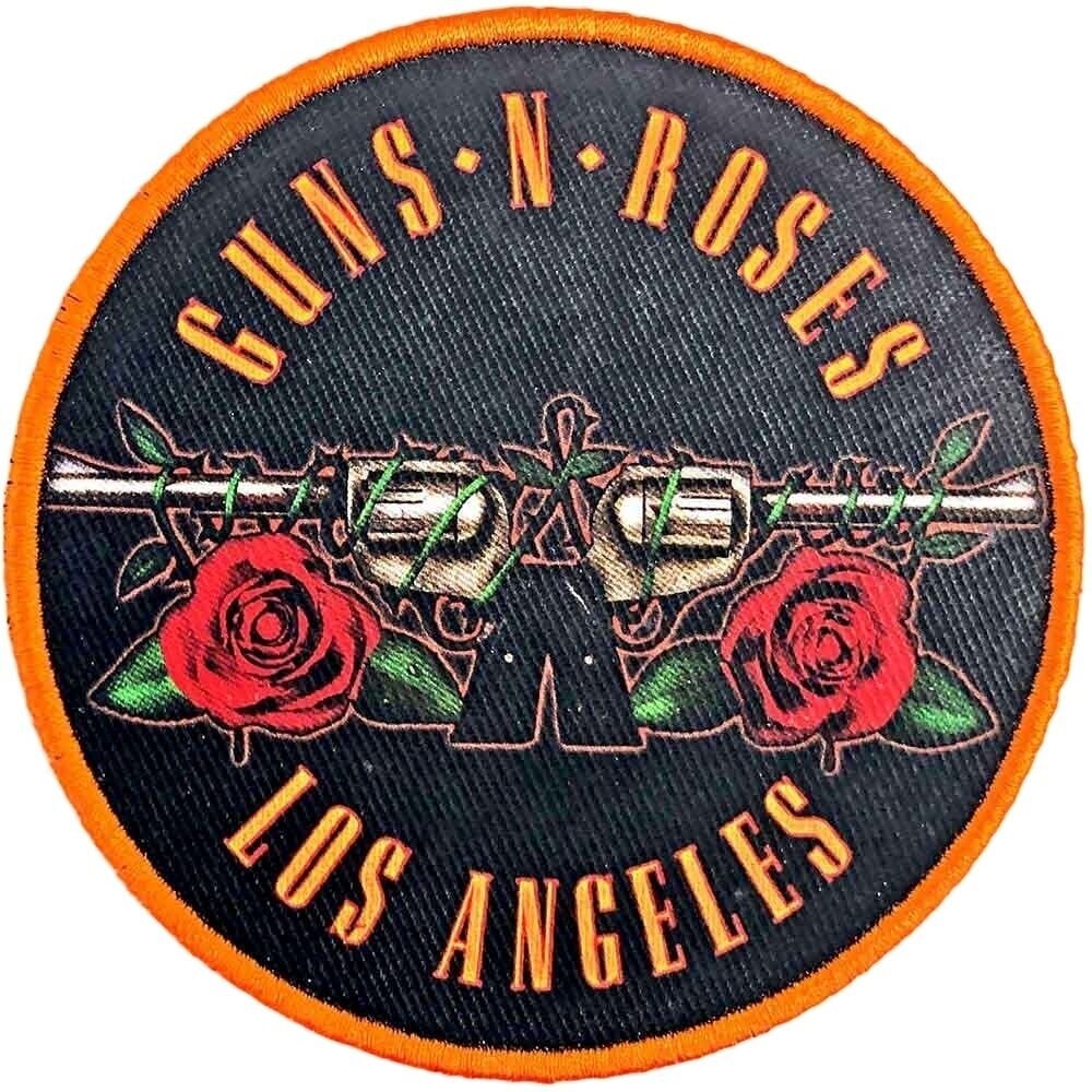 Obliž / Značka Guns N' Roses Los Angeles Iron-On Patch Orange