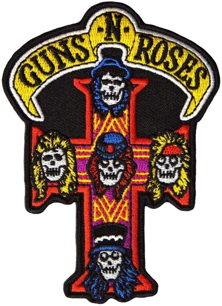 Naszywka / Odznaka Guns N' Roses Appetite For Destruction Cross Naszywka do prasowania