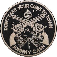 Кръпка / значка Johnny Cash Don't Take Your Guns Iron-On пластир