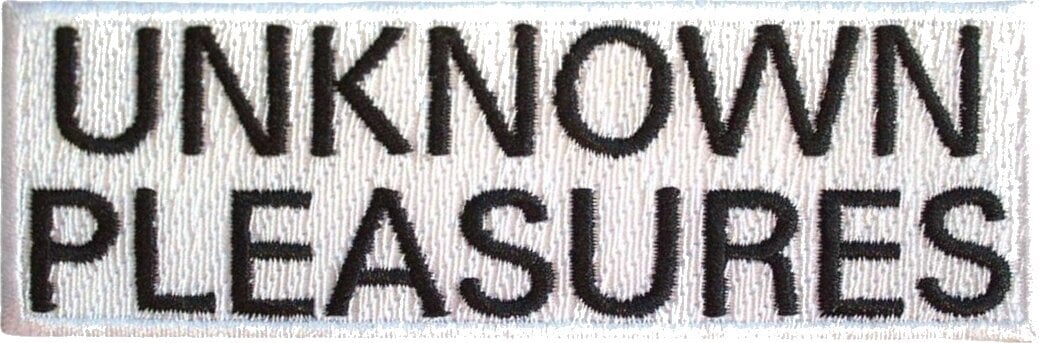Кръпка / значка Joy Division Unknown Pleasures Text Iron-On пластир