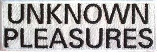Кръпка / значка Joy Division Unknown Pleasures Text Iron-On пластир