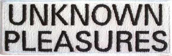 Кръпка / значка Joy Division Unknown Pleasures Text Iron-On пластир - 1