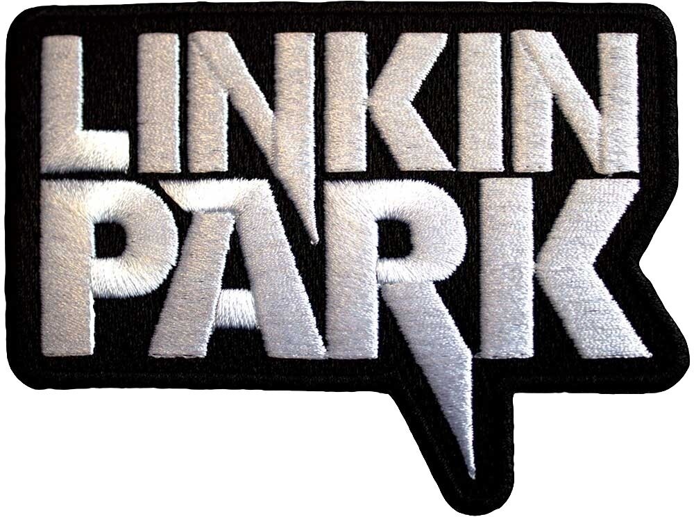 Patch / Badge Linkin Park White Logo Iron-On Patch Black