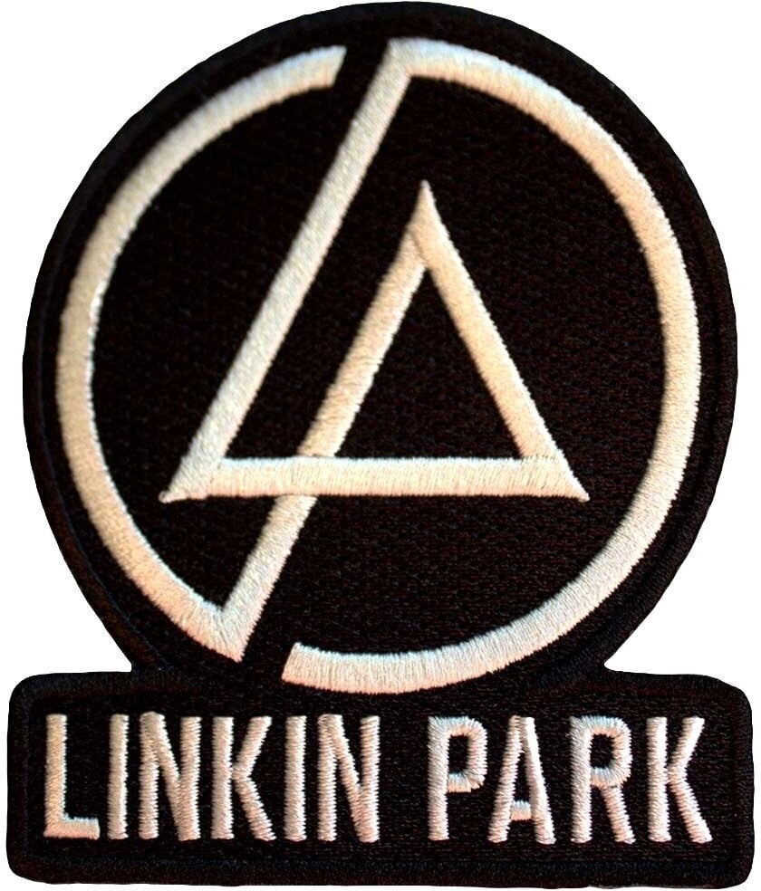 Nášivka / Odznak Linkin Park Concentric Text Logo Nažehlovačka Black