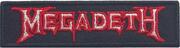Megadeth Logo Outline Toppa termoadesiva