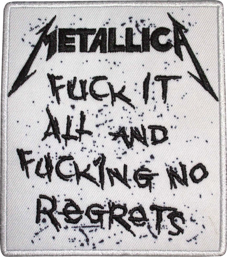 Merkelapp / merke Metallica No Regrets Patch