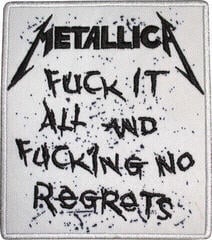 Нашивка / Значок Metallica No Regrets Iron-On Patch