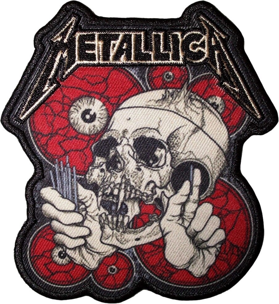 Oznaka / značka Metallica The Shortest Straw Red Eyes Iron-On flaster