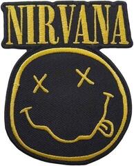 Кръпка / значка Nirvana Logo & Happy Face Cut-Out Iron-On пластир