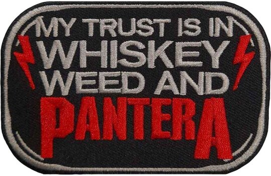 Кръпка / значка Pantera Whiskey Iron-On пластир - 1