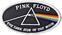 Закрпа / Значка Pink Floyd Dark Side Of The Moon Oval White Border Ирон-Он Патцх White