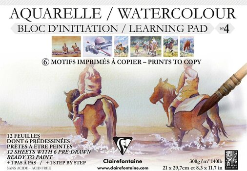 Skicár Clairefontaine Initiation Skicár 12 A4 300 g - 1